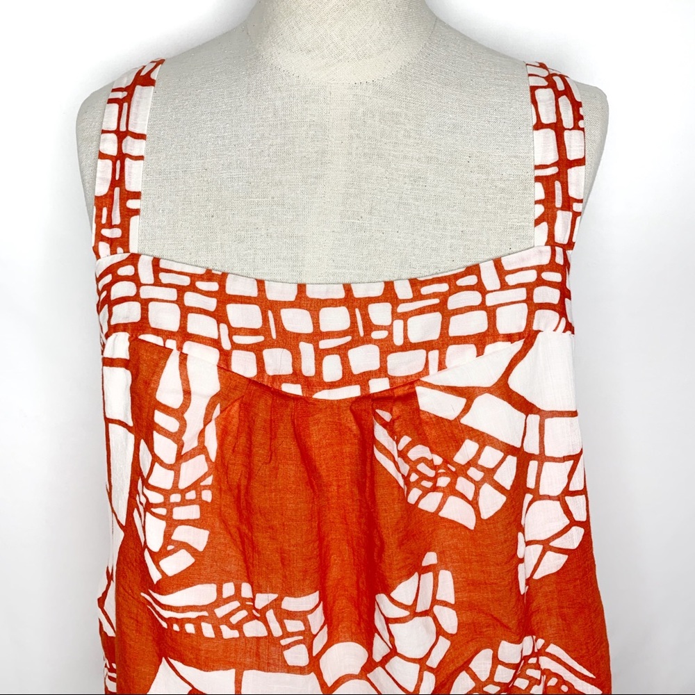 Sold-J. Crew Batick Turtle Tank Blouse - Picture 7 of 8